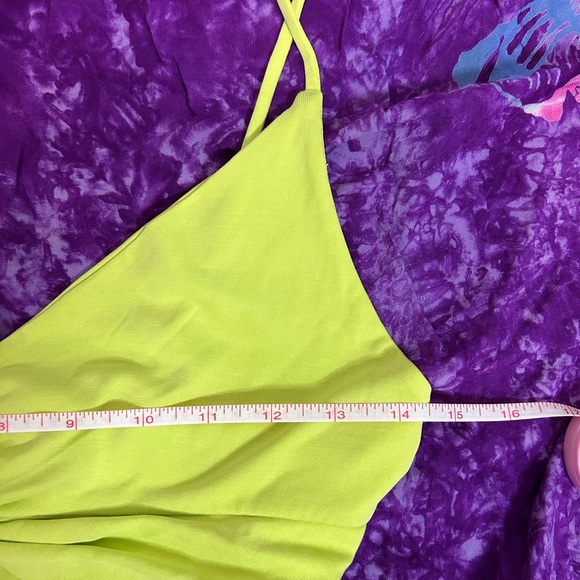 NWT Urban Outfitters Light Green Slinky Knot Bodysuit - small - Picture 12 of 12